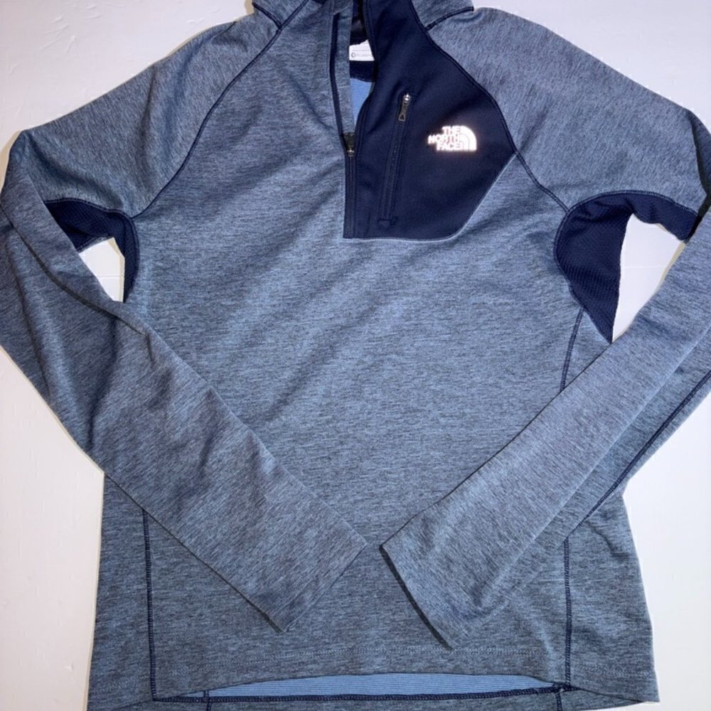 Women's The North Face FlashDry Half Zip Top Baselayer Navy size Small